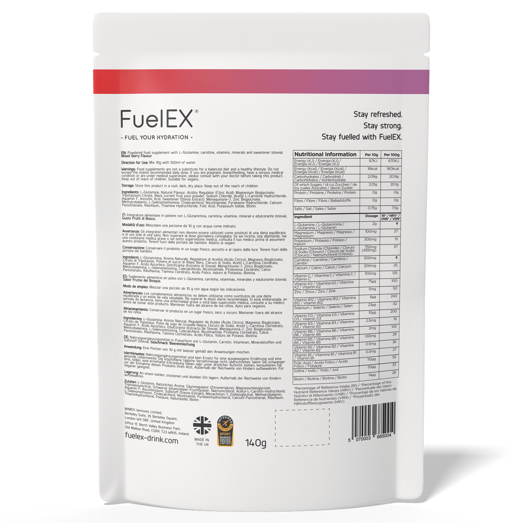 FuelEX - Mixed Berries Flavour (14 sachets)
